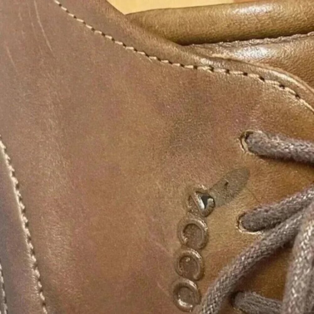 Ecco Brown Dress Shoes Oxford Lace Up Mens Size 13(13.5), EU 47 - Picture 4 of 7